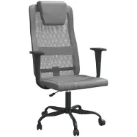 Syfax Chaise de bureau réglable en hauteur gris