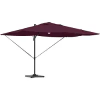 Syfax Parasol Bordeaux 351 x 250 x 253 cm Polyester et Aluminium