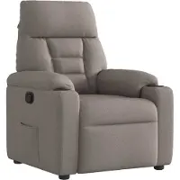 Syfax Fauteuil inclinable Taupe Tissu