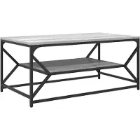 Syfax Table basse Gris Sonoma 90 x 50 x 40 cm