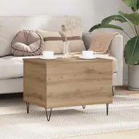 Prolenta Maison Exclusive - Table basse en chêne artisanal 60 x 44,5 x 45 cm Matériau dérivé du bois