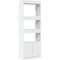 vidaXL Highboard blanc 63x33x180 cm Bois composite