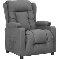 Prolenta Maison Exclusive - Fauteuil relax gris clair en tissu