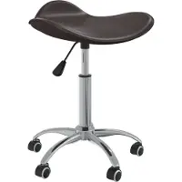 Syfax Chaise de bureau Marron Similicuir