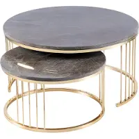 Xl Moebel Gmbh Table basse moderne beige en acier inoxydable