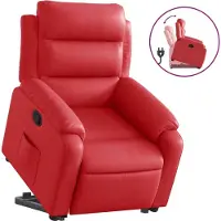 Syfax Fauteuil inclinable Rouge Similicuir