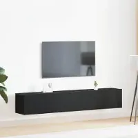 Prolenta Maison Exclusive - Ensemble meuble TV 2 pcs Chêne noir Bois d'ingénierie