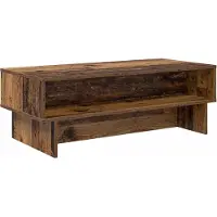 Syfax Table basse Bois ancien 100 x 46 x 35 cm Bois d'ingénierie