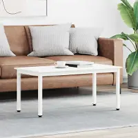 Prolenta Maison Exclusive - Table basse blanche 100 x 50 x 45 cm Bois de pin massif