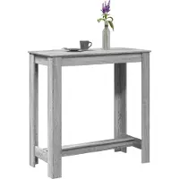 Prolenta Maison Exclusive - Table de bar gris Sonoma 102x50x103,5 cm Matériau dérivé du bois