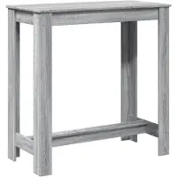 Syfax Table de bar sonoma gris 102x50x103,5 cm bois d'ingénierie