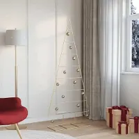 vidaXL 2025 cloris Métal Sapin de Noël Or 180 cm Acier revêtu par poudre - Sapins de Noël artificiels Sale9135297 1parcel