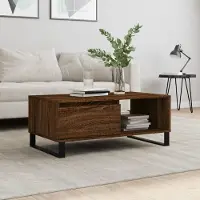 Prolenta Maison Exclusive - Table basse aspect chêne brun 90x50x36,5 cm Matériau dérivé du bois
