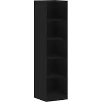 Syfax Armoire avec étagère noir imitation chêne 50 x 50 x 200 cm