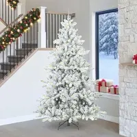 vidaXL Design Arbre de Noël artificiel pliable avec 300 LED 240 cm PVC 2025NEU9306921