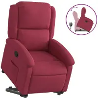 Syfax Fauteuil inclinable Rouge bordeaux Velours
