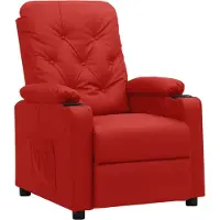 Syfax Fauteuil inclinable Rouge bordeaux Similicuir