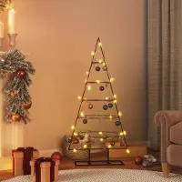 Prolenta Maison Exclusive - Sapin de Noël métallique pour décorations Noir 125 cm