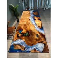 AEA Esstisch Design Tisch Harz Moderne Tische Meer Fluss Möbel 220x90 Epoxid Ozean
