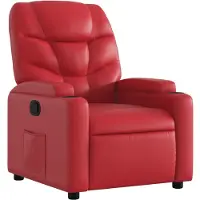 Syfax Fauteuil inclinable Rouge Similicuir