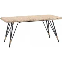 AEA Table basse terrasse Design Tables Meubles Table Luxe Table d'appoint Rotin Moderne
