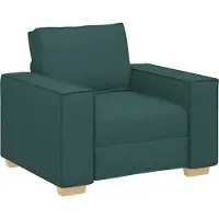 Syfax Canapé Fauteuil Vert Foncé 100x78x84 cm Tissu