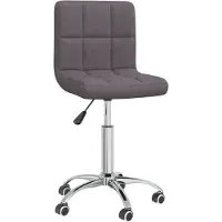 Syfax Chaise pivotante de bureau Taupe Tissu