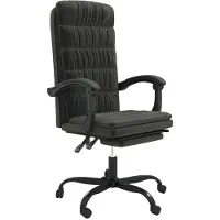 Syfax Fauteuil inclinable de bureau Noir Velours