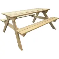 Syfax Table de pique-nique 150 x 135 x 71,5 cm Bois