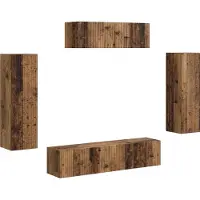Syfax Meuble TV 5 pcs Bois ancien