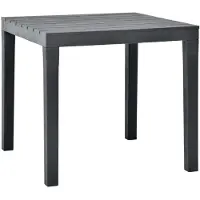 Prolenta Maison Exclusive - Table de jardin anthracite 78x78x72 cm en plastique