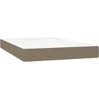 Syfax Matelas de lit à ressorts ensachés fermeté moyenne Taupe 120x200x20 cm Tissu