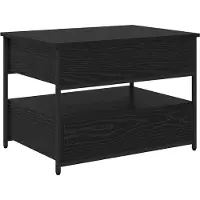 Syfax Table basse Chêne noir 70 x 50 x 54.5 cm Bois d'ingénierie