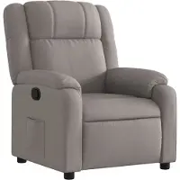 Syfax Fauteuil inclinable Taupe Tissu