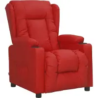 Syfax Fauteuil inclinable Rouge bordeaux Similicuir