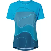 Vaude Bike Moab Vi Short Sleeve T-shirt Bleu 42 / Regular Femme