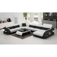 AEA Wohnzimmer Ledersofa Ledercouch Couch Garnituren Sofa Wohnlandschaft Ledersofas