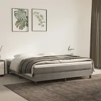 Syfax Matelas de lit à ressorts ensachés fermeté moyenne gris clair 160x220x20 cm