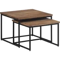 Syfax Tables basses gigognes 2 pcs bois massif de teck