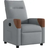 Syfax Fauteuil inclinable Gris clair Tissu