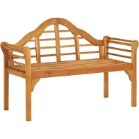 The Living Store Banc de jardin 125 cm en bois massif d'acacia
