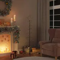 Prolenta Maison Exclusive - Sapin de Noël LED 100 LED blanc chaud 150 cm