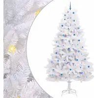 Syfax Sapin de Noël Artificiel à Branches Articulées Blanc 300 cm