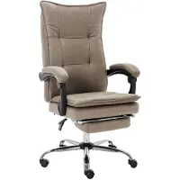 The Living Store Chaise de bureau Taupe Tissu