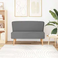 Prolenta Maison Exclusive - Canapé 117 x 55,5 x 77 cm Tissu Gris clair