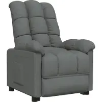 Syfax Fauteuil inclinable Gris foncé Tissu