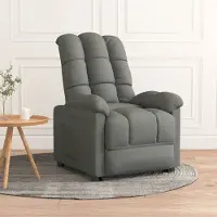 Prolenta Maison Exclusive - Fauteuil relax tissu gris foncé