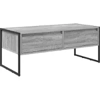 Syfax Table basse Gris Sonoma 100 x 46 x 40 cm Bois d'ingénierie
