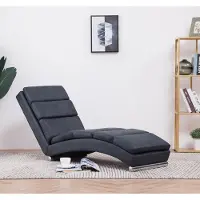 Prolenta Maison Exclusive - Chaise longue Gris Similicuir daim