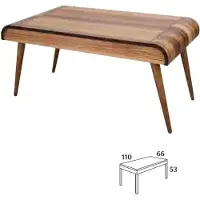 AEA Table basse en bois sur pieds en bois pour votre salon Modèle design original Nouveau